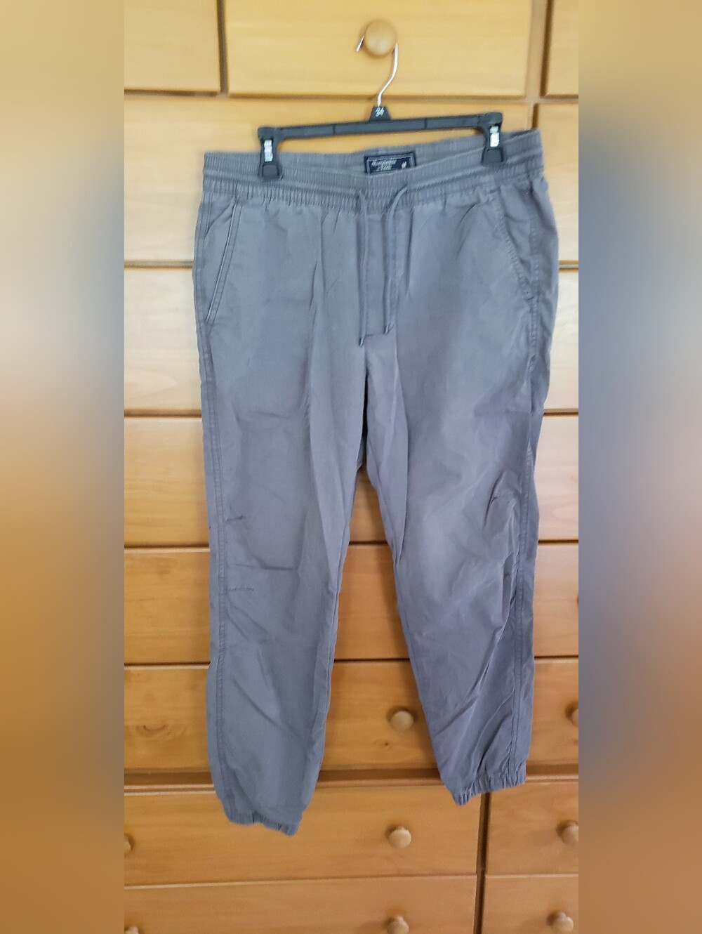 Abercrombie & Fitch Gray Drawstring Joggers